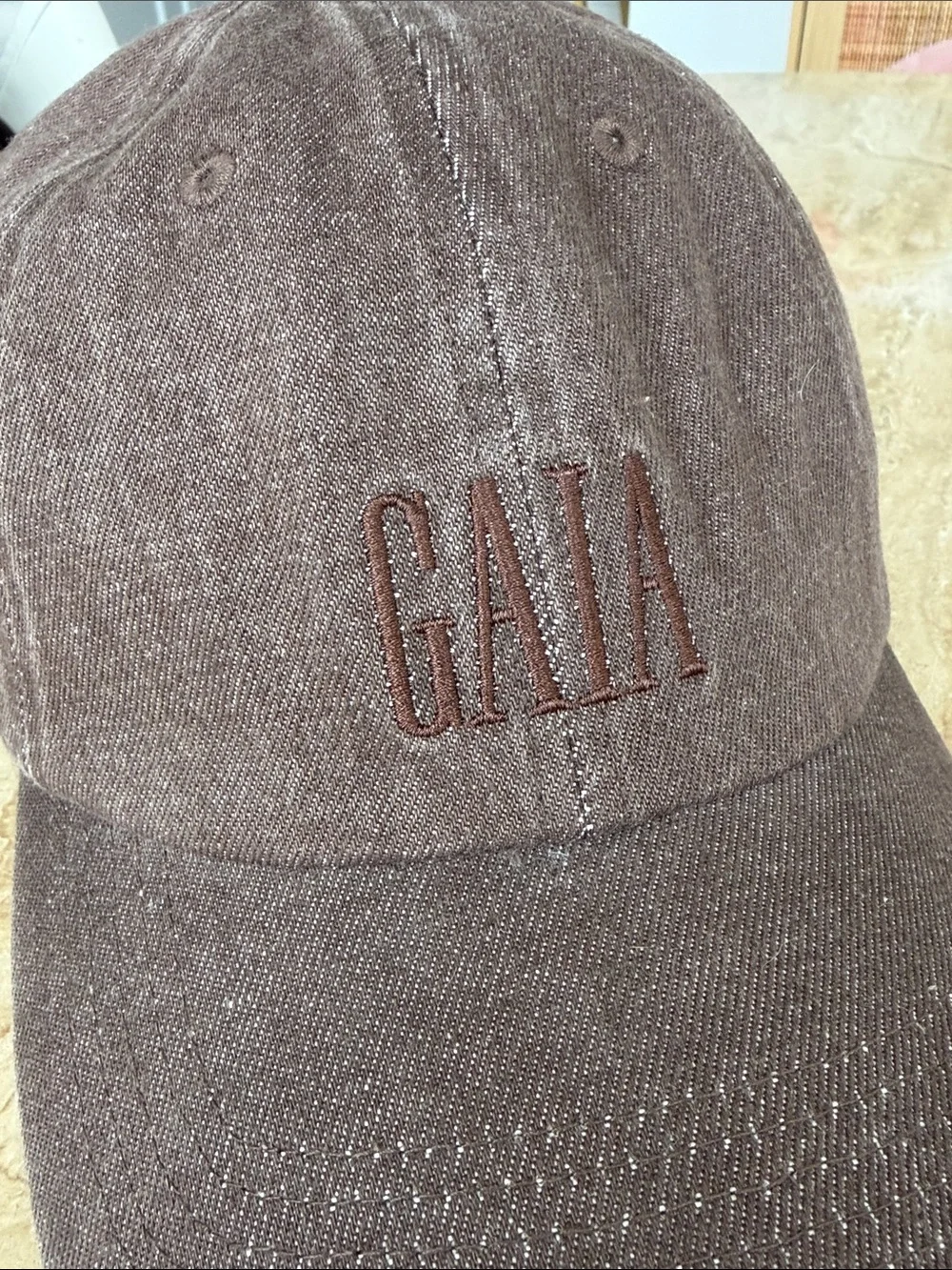 Limited Edition Gap x Cult Gaia |  Embroidered Brown Baseball Cap
